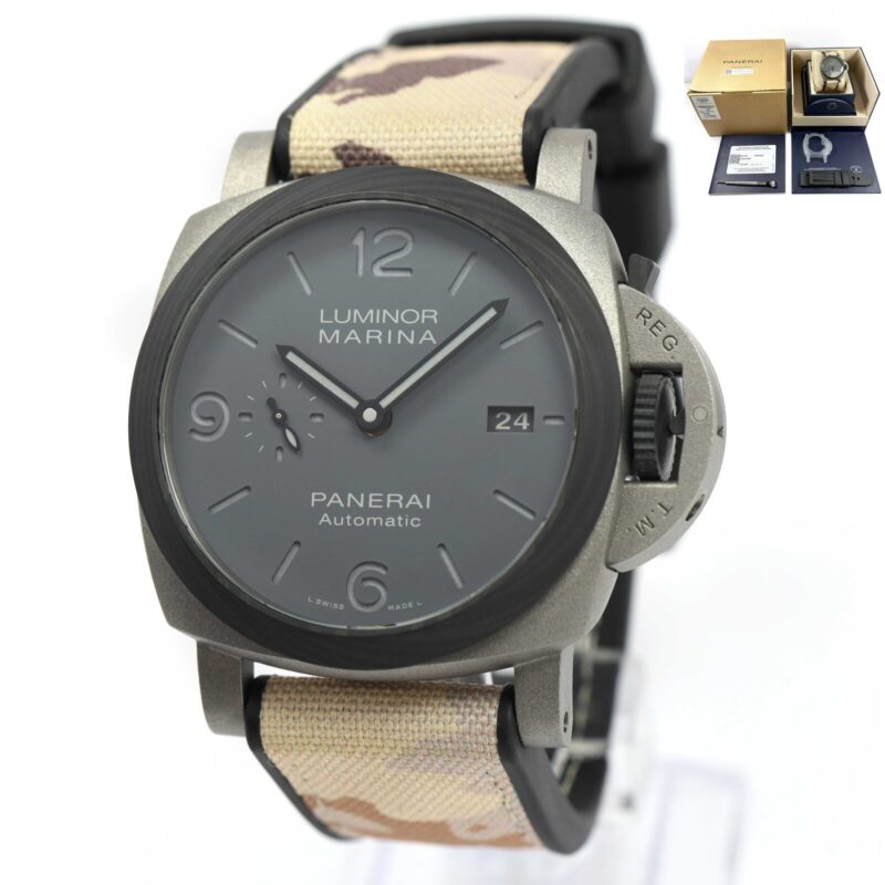 Panerai Luminor Marina Tuttogrigio PAM02662 44MM Titanium Carbotech Box Papers