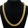 Thick Franco Box Link Chain 10K Yellow Gold Men’s Unisex Necklace 23.5” 55G