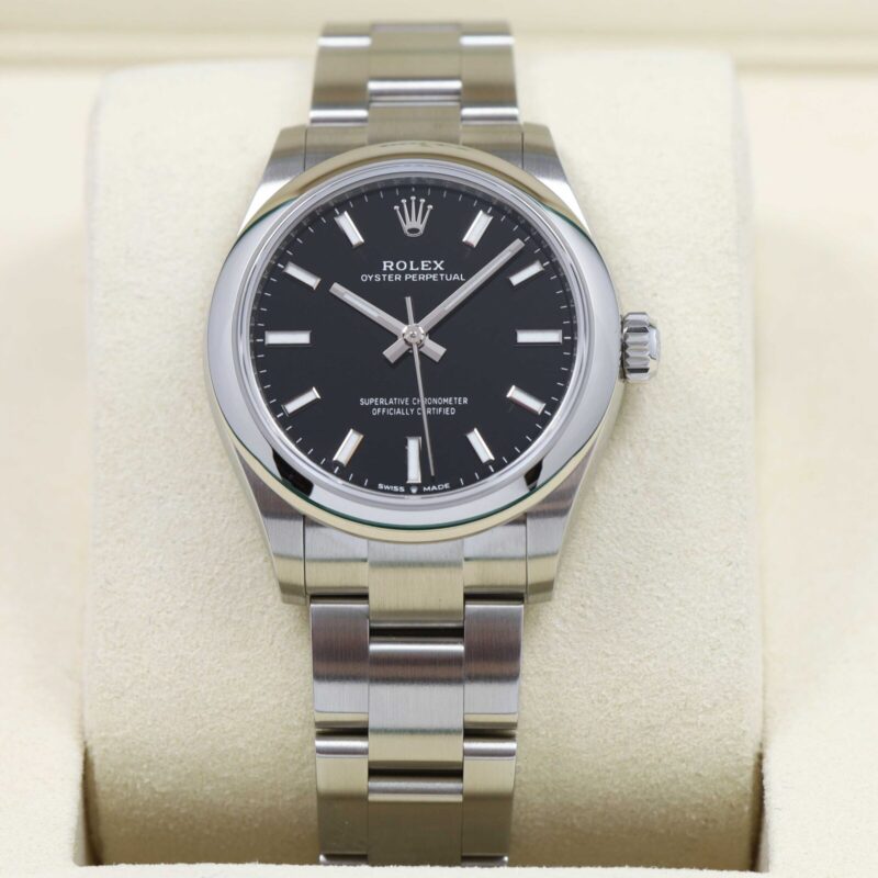 New 2025 Rolex Oyster Perpetual 277200 31MM Black Dial Steel Box Papers