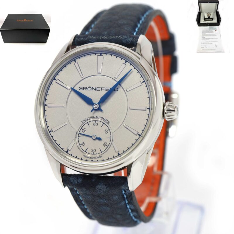 2022 Grönefeld 1941 Principia 39.5MM Silver Dial Stainless Steel Box Papers