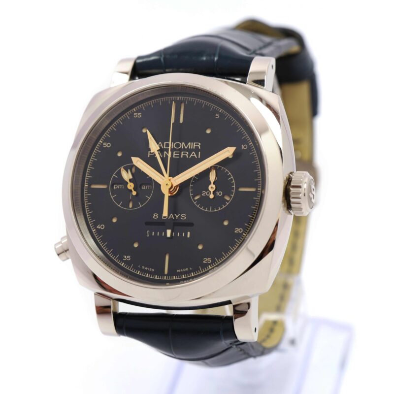Panerai Radiomir 1940 Monopulsante 8 Days GMT Oro Bianco PAM00503 45MM 18K Wg