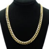 Solid Heavy Cuban Link Chain 14K Yellow Gold Men’s Unisex Necklace 97G 26.5”