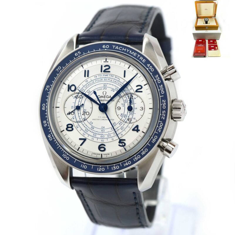 New Omega Speedmaster Chronoscope 329.33.43.51.02.001 43MM White Box Papers
