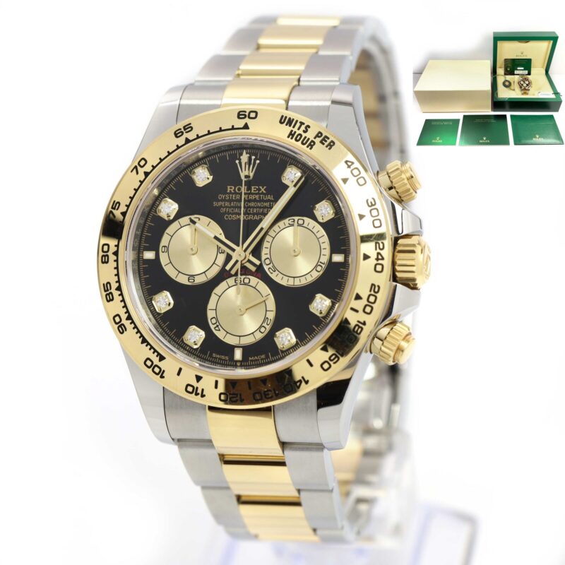 2024 Rolex Daytona 126503 40MM Black Diamond Dial 18K Yg Two-Tone Box Papers