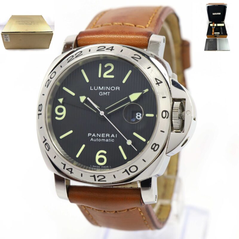 Panerai Luminor GMT Tuxedo PAM00029 44MM Black Dial Box Booklets