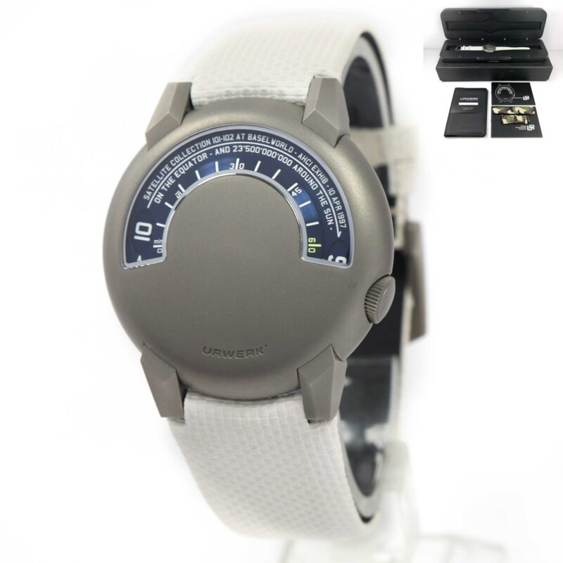 2023 Urwerk Ur-102 Reloaded 41MM Titanium Blue Dial Limited Box Papers