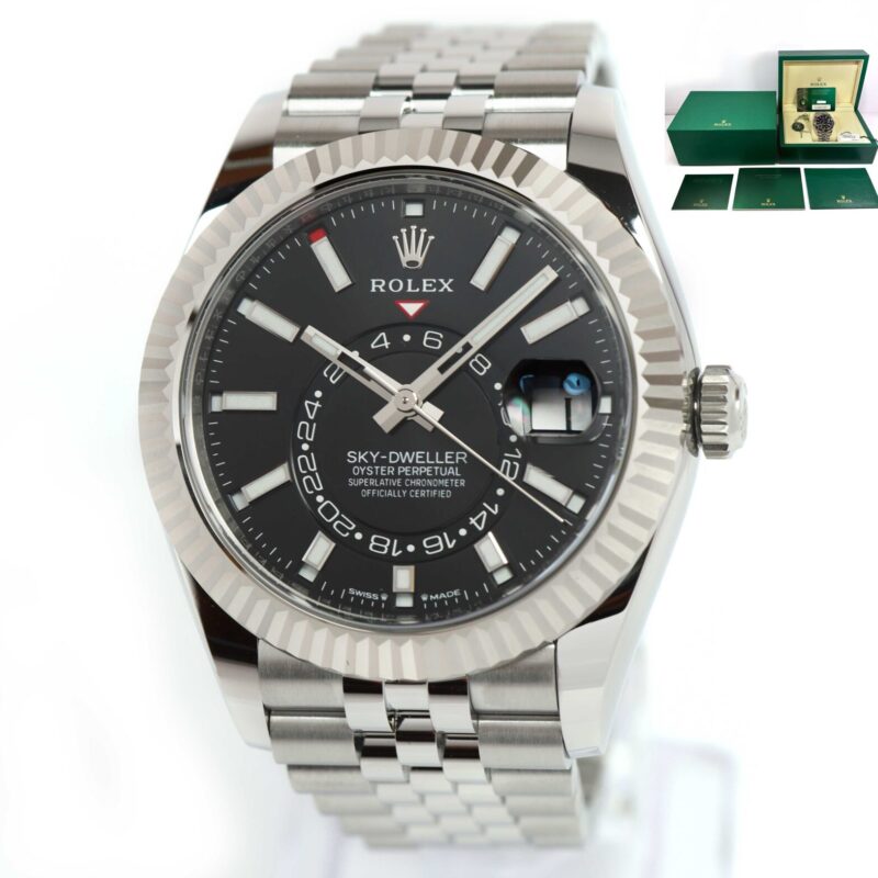 2025 Rolex Sky-Dweller 336934 42MM Black Dial Stainless Steel Box Papers
