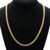 Solid Franco Wheat Link 18K Yellow Gold Men’s Chain Necklace 66G 26”