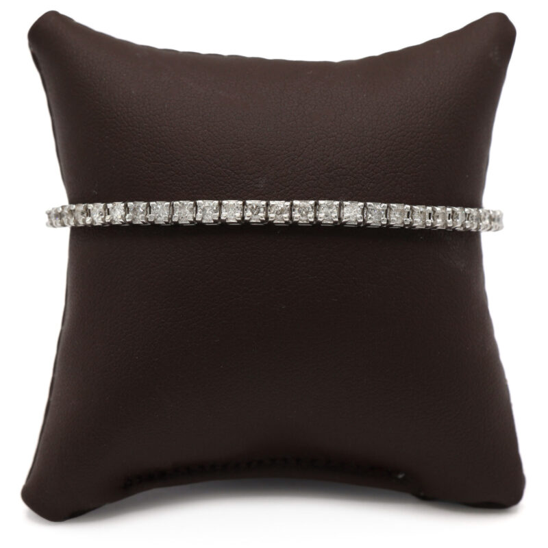 2.60CT Diamond Round Tennis Bracelet 14K White Gold Women’s Bracelet