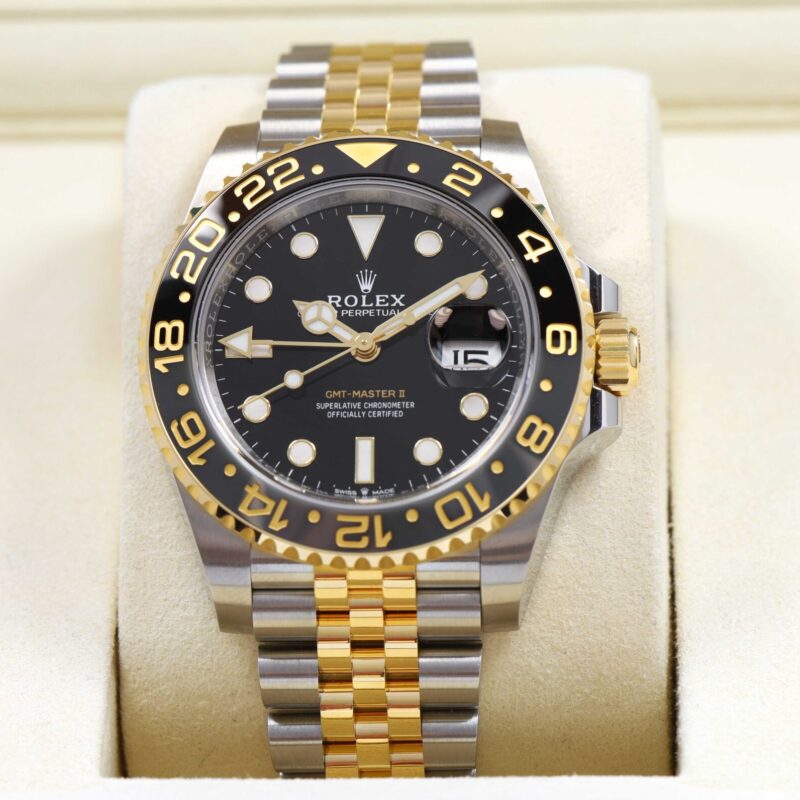 New 2025 Rolex GMT-Master II Zombie 126713GRNR Black 18K Yg Two-Tone Box Papers