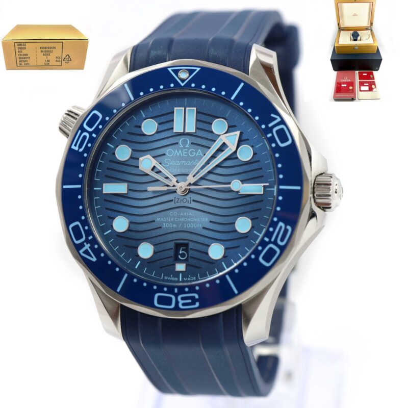 2025 Omega Seamaster Diver 210.32.42.20.03.002 42MM Summer Blue Box Papers