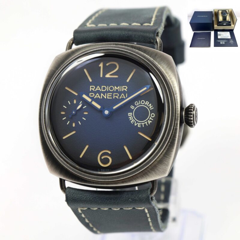 Panerai Radiomir Otto Giorni Boutique Exclusive PAM01348 45MM Blue Box Papers