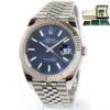 2021 Rolex Datejust 126334 41MM Blue Dial Fluted Jubilee Box Papers