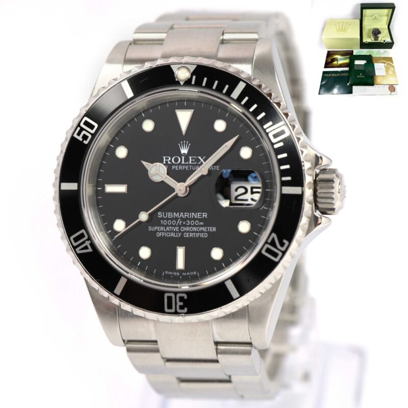 2007 Rolex Submariner Date 16610 40MM Box Papers Z-Serial 2025 Factory Serviced