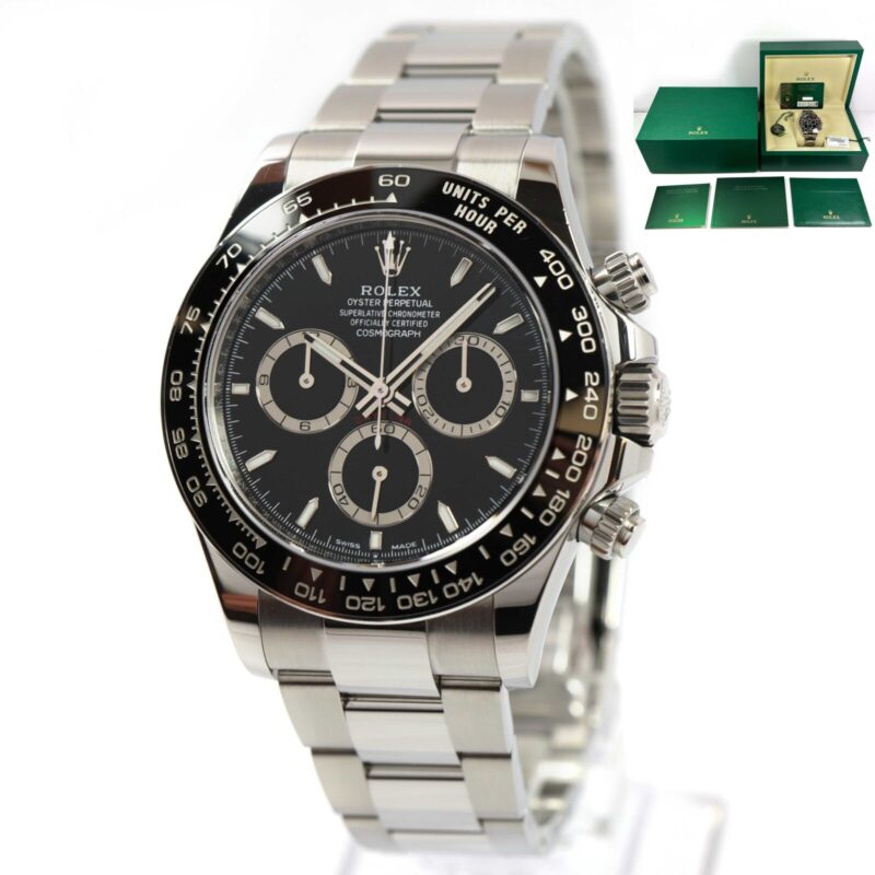 2025 Rolex Daytona 126500LN 40MM Black Dial Steel Box Papers