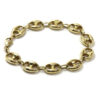 Gucci Puff Hollow Men’s 14K Yellow Gold Chain Link Bracelet 8.5" 12.1G
