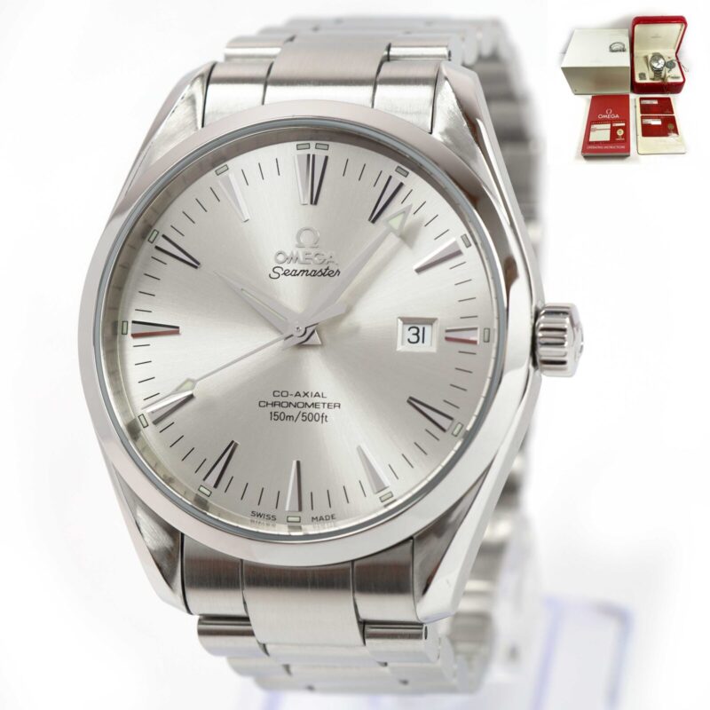 2011 Omega Seamaster Aqua Terra 2502.30.00 42MM Silver Dial Box Papers