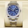 New November 2025 Rolex Datejust 126334 41MM Blue Dial Fluted Oyster Box Papers