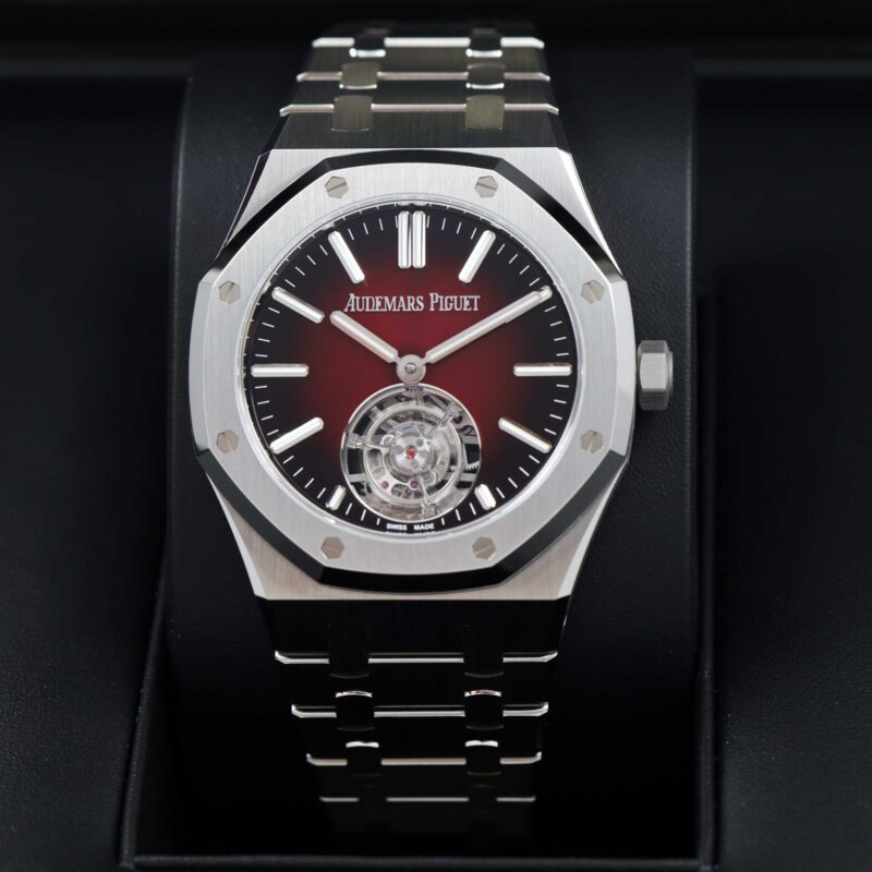 New Audemars Piguet Royal Oak Flying Tourbillon 26730ST 41MM Burgundy Red Complete