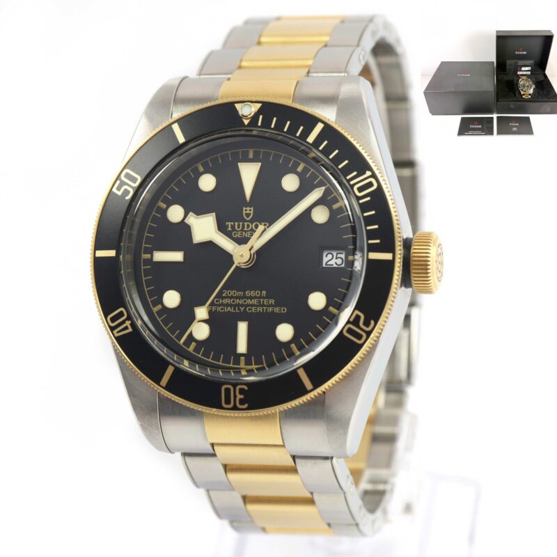 Tudor Black Bay S&g Heritage 79733N 41MM Black 18K Yg Two-Tone Box Papers