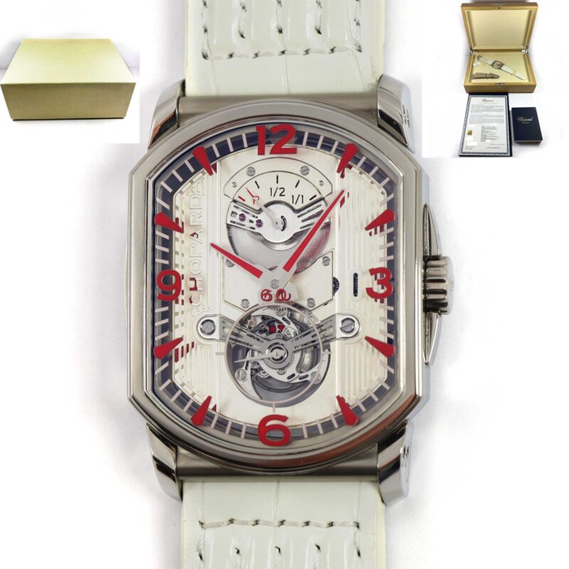 Chopard L.u.c Engine One Tourbillon 168526-3002 35MM Titanium Red Box Papers