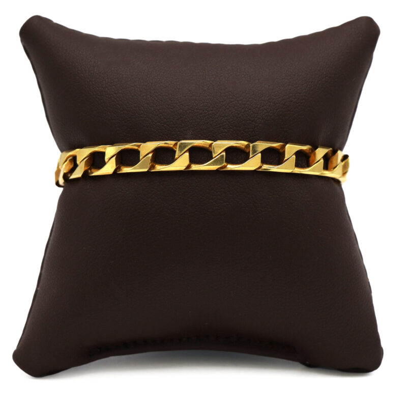 Mariner Anchor Link Solid 14K Yellow Gold Chain Men’s Unisex Bracelet