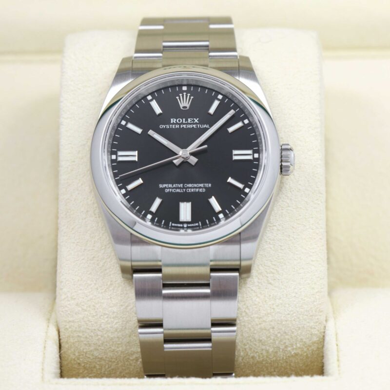 New 2024 Rolex Oyster Perpetual 126000 36MM Black Dial Box Papers