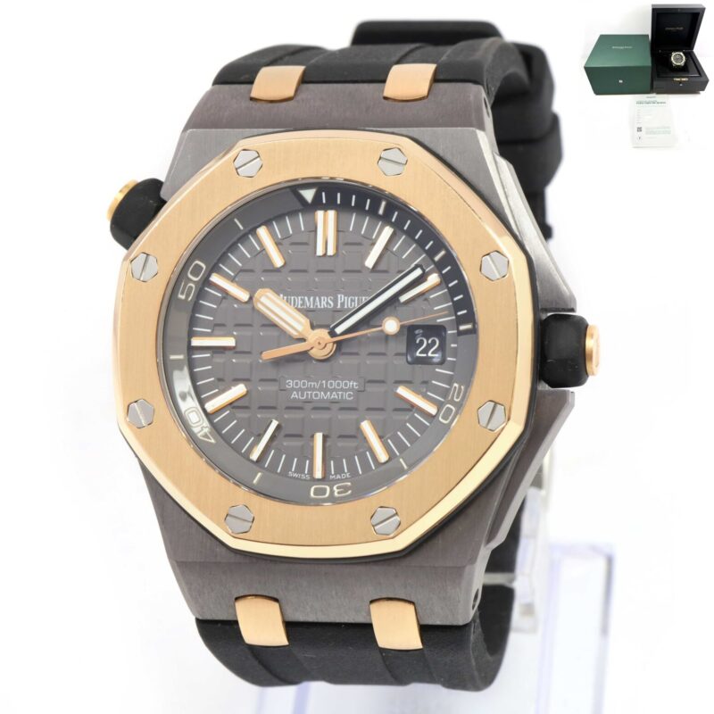 Audemars Piguet Royal Oak Offshore Qe II Cup 15709TR Tantalum Box Archive Papers