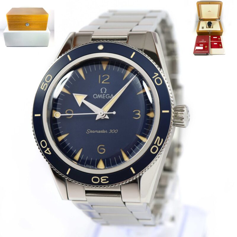 2024 Omega Seamaster 300 234.30.41.21.03.001 41MM Blue Dial Steel Box Papers