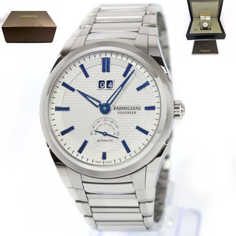 Parmigiani Tonda Gt PFC910 42MM White Dial Steel Box Papers