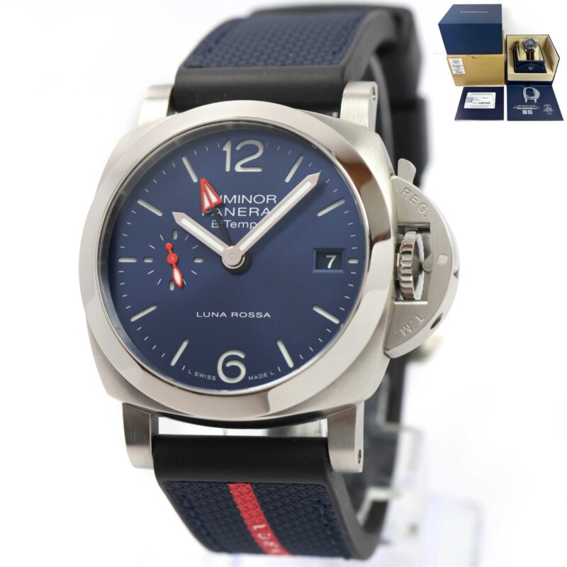 Panerai Luminor Luna Rossa Quaranta Bitempo PAM01404 40MM Steel Box Papers