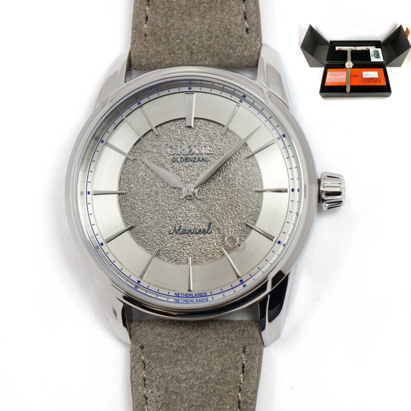 New 2025 Gronefeld Grone Manueel One Tim’s One 38.5 Silver Dial Steel Box Papers