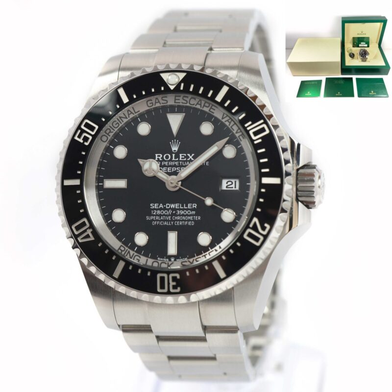 2023 Rolex Sea-Dweller Deepsea 136660 44MM Black Dial Steel Box Papers