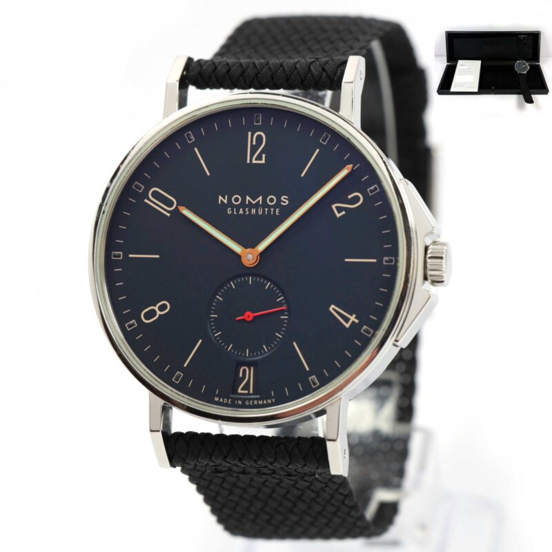 Nomos Ahoi Atlantik Datum 553 40MM Blue Stainless Steel Box Papers