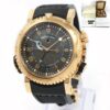 Breguet Marine Royale Alarm 5847BR/Z2/5ZV 45MM Black 18K Rg Box Papers