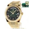 New 2025 Rolex Day-Date President 228238 40MM Green Ombre 18K Yg Box Papers