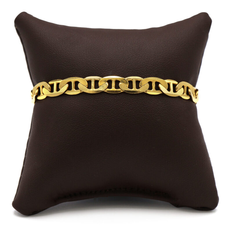 Mariner Anchor Gucci Solid 14K Yellow Gold Link Chain Men’s Unisex Bracelet
