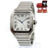 2022 Cartier Santos Large Model WSSA0018 39MM Silver Dial Box Papers