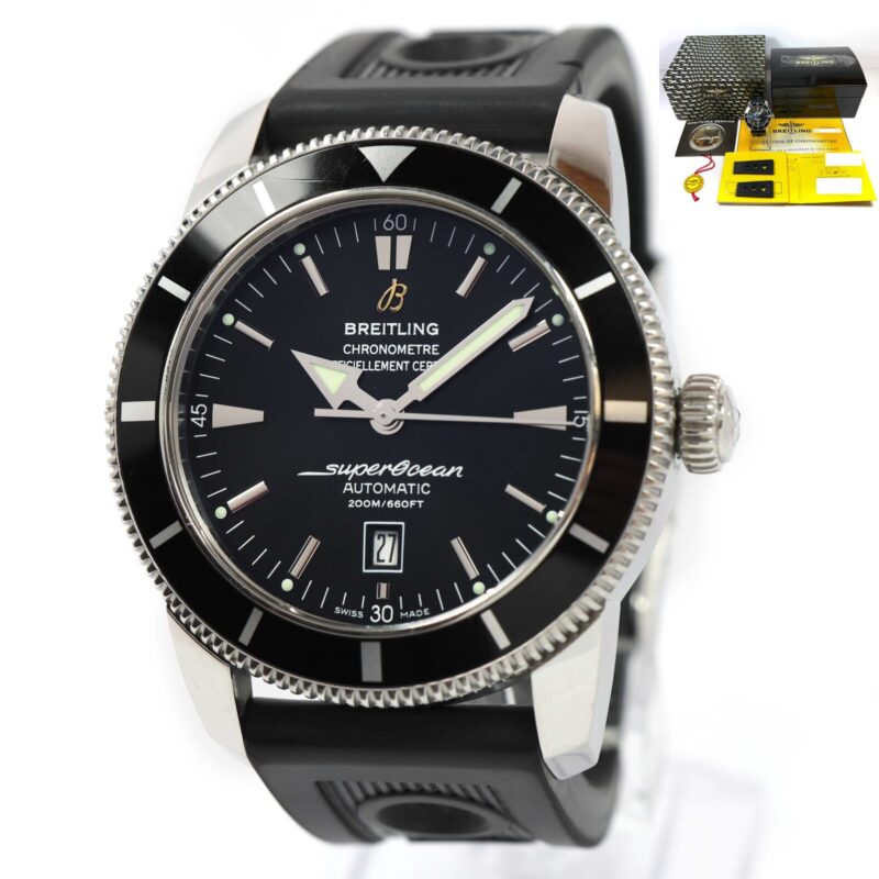 Breitling Superocean Heritage 46 A17320 46MM Black Dial Steel Box Papers