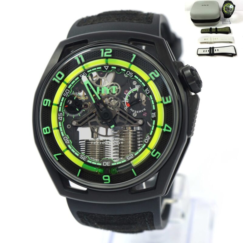 Hyt Hastroid Green Nebula H02698 48MM Black Titanium Travel Case