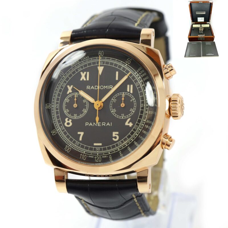 Panerai Radiomir 1940 Oro Rosso PAM00519 45MM Brown 18K Rose Gold Box Papers