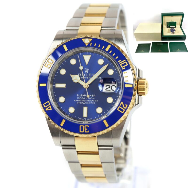 2020 Rolex Submariner Date Bluesy 126613LB 41MM 18K Yg Two-Tone B/p