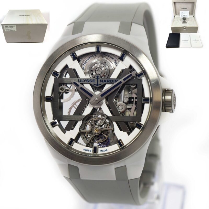 2021 Ulysse Nardin Blast Tourbillon Skeleton 1723-400/00 45MM Ceramic Box Papers