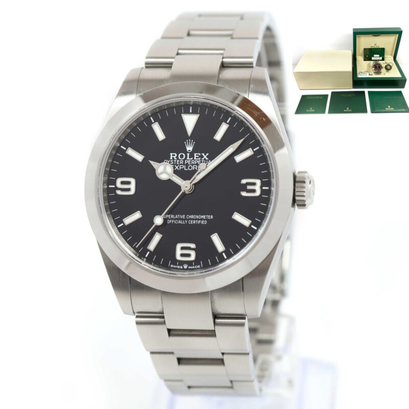2024 Rolex Explorer 224270 40MM Black Dial Stainless Steel Box Papers