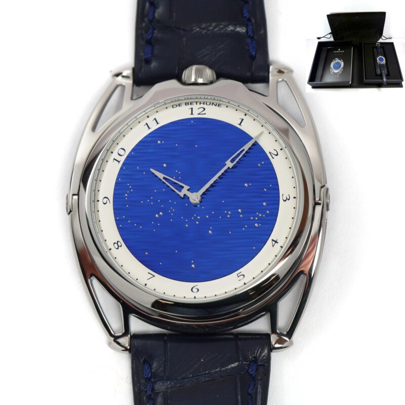 De Bethune DB28 Starry Seas DB28XSTIS3 38MM Blue Dial Titanium Box Papers