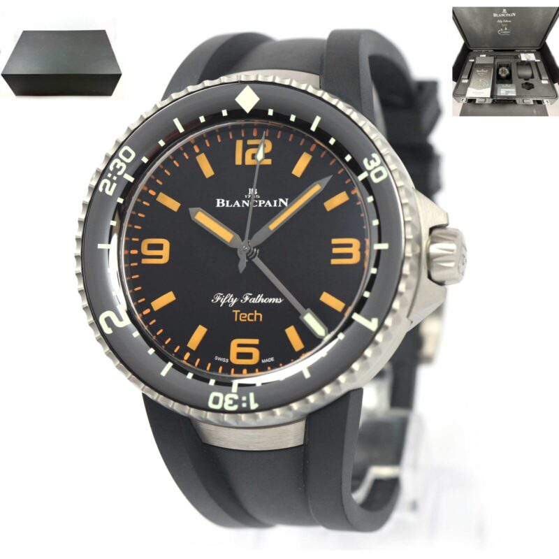 Blancpain Fifty Fathoms Tech Gombessa 5019-12B30-64A 47MM Titanium Box Papers