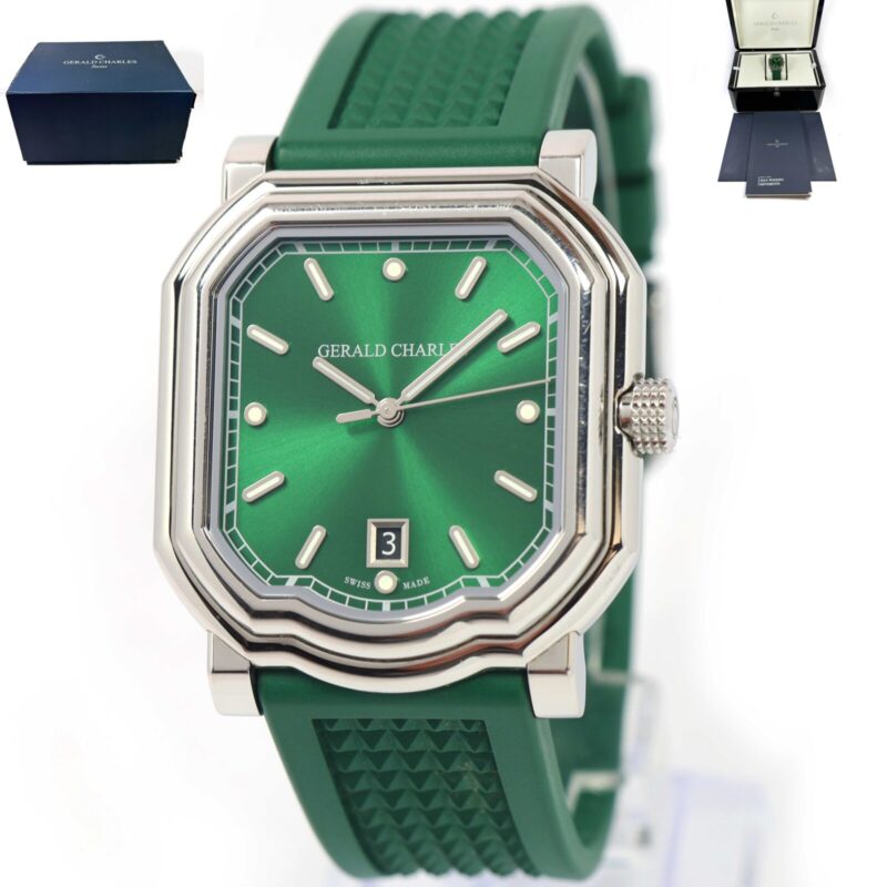 2023 Gerald Charles Maestro 2.0 Ultra-Thin GC2.0-A-02 39MM Green Dial Steel Box Papers