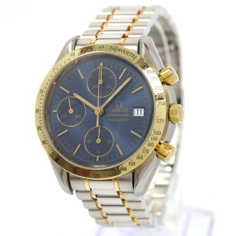 Omega Speedmaster 3311.80 38MM Blue Dial 18K Yellow Gold Two-Tone