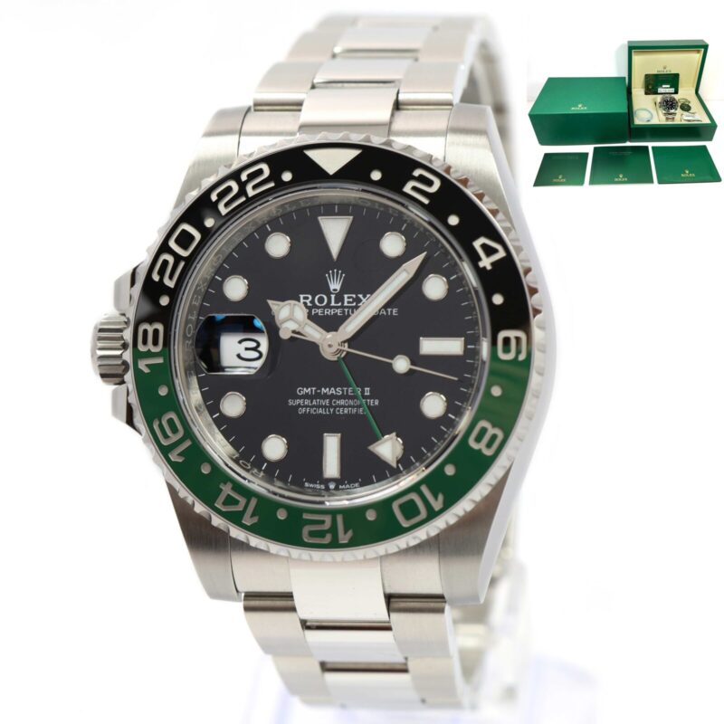 2025 Rolex GMT-Master II Sprite 126720VTNR 40MM Oyster Box Papers