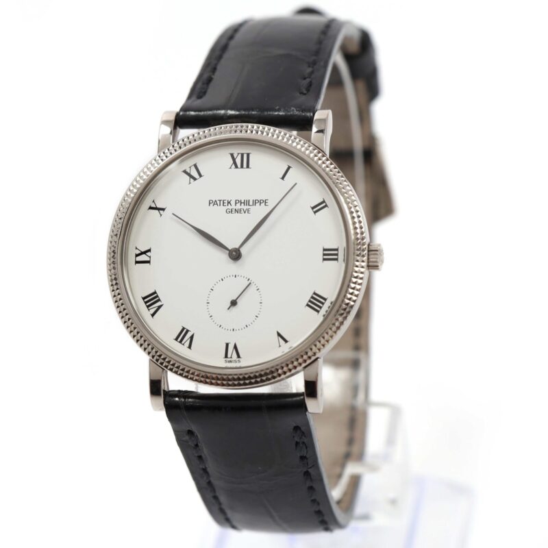 Patek Philippe Calatrava 3919G 33MM White Roman Dial 18K White Gold